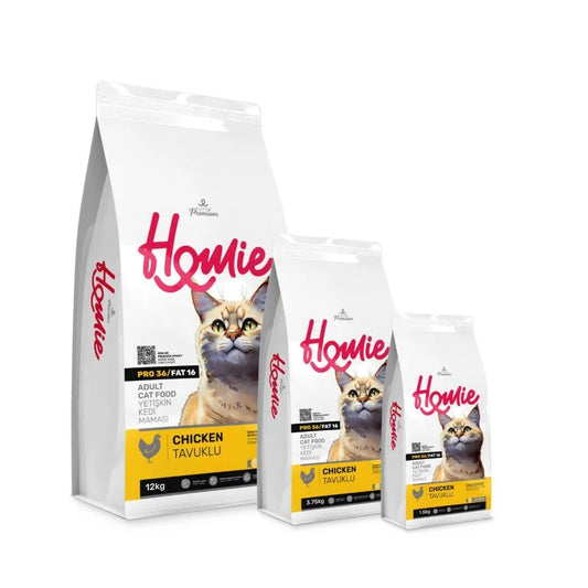 Homie Super Premium Adult Cat Food - Chicken (Low Grain) 12 kg